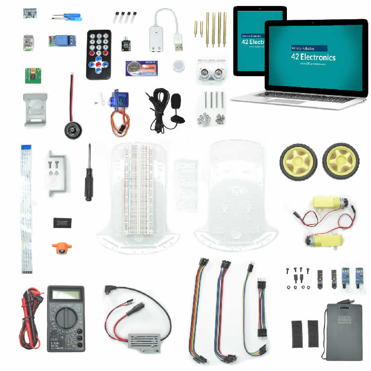 Intro to Robotics Level C and Level D Online Course with Equipment Kit