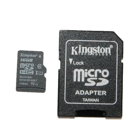 16GB Micro SD with Adapter - Preloaded with Raspbian OS